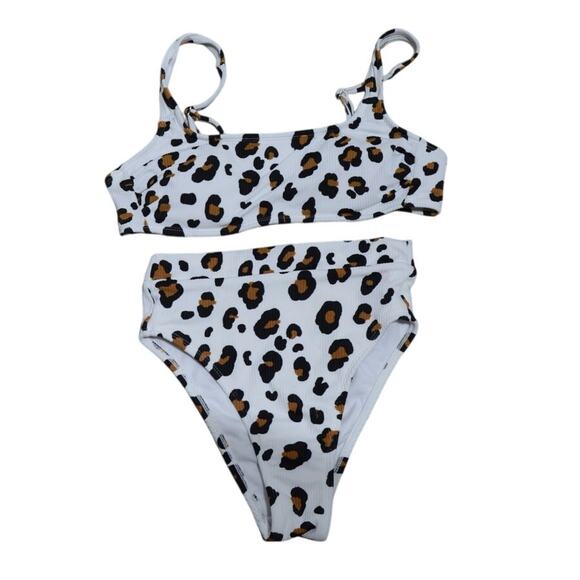 Xhilaration Leopard Print Bikini Top is Medium Bottoms are Small - Picture 1 of 4